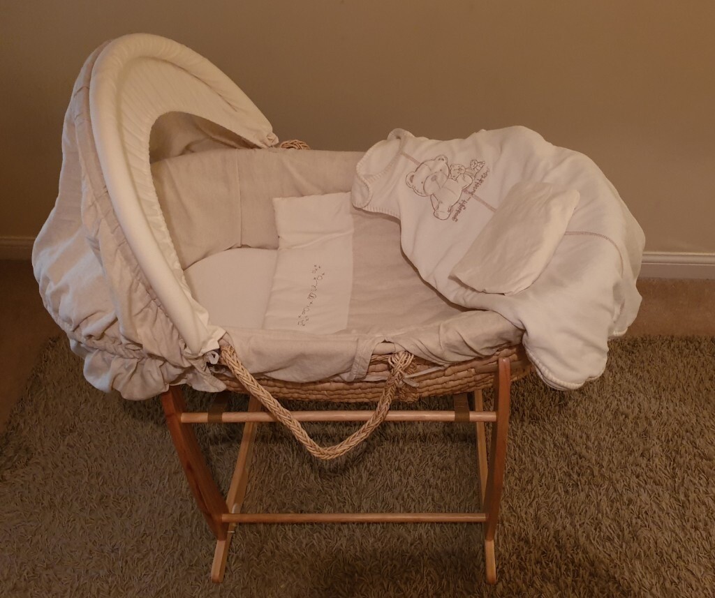 sleeping bag in moses basket